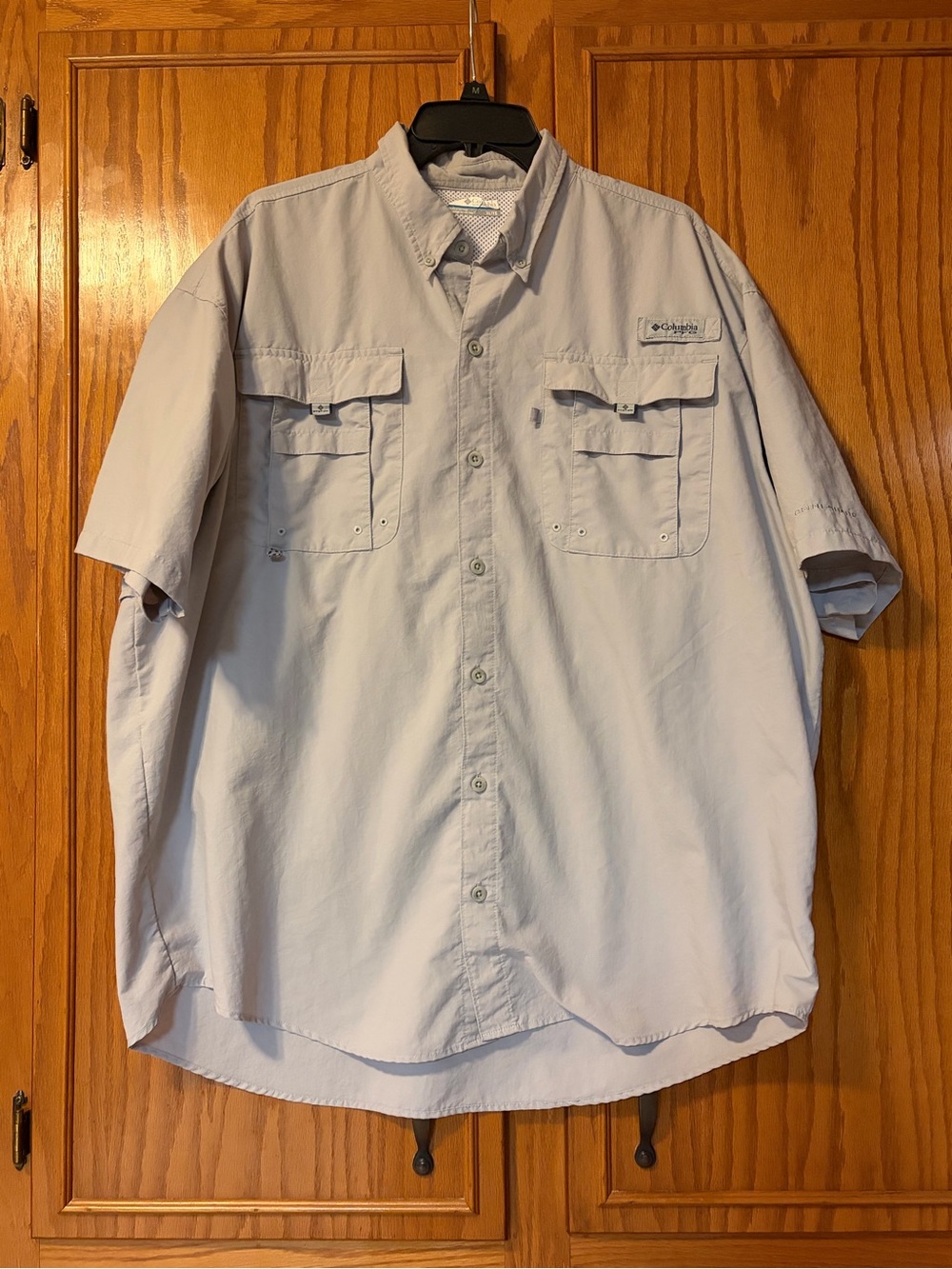 Columbia PFG fishing shirt size XL light gray